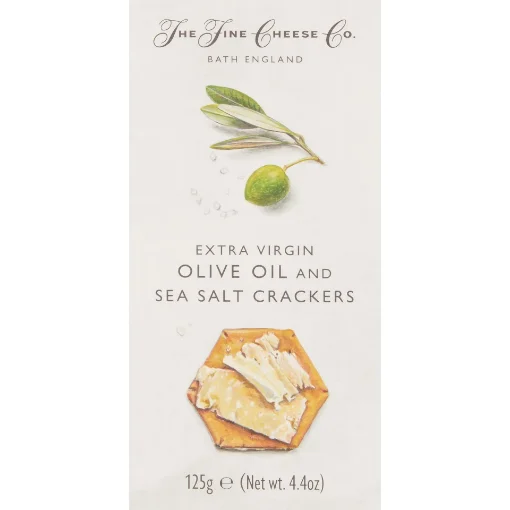 Picture of The Fine Cheese Co. Extra Virgin Olive Oil & Sea Salt Crackers 125g