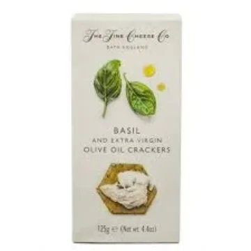 Picture of The Fine Cheese Co. Basil & Extra Virgin Olive Oil Crackers 125g