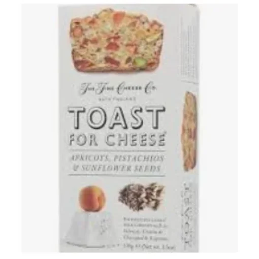 Picture of The Fine Cheese Co. Toast for Cheese Apricots, Pistachios & Sesame Seeds 100g
