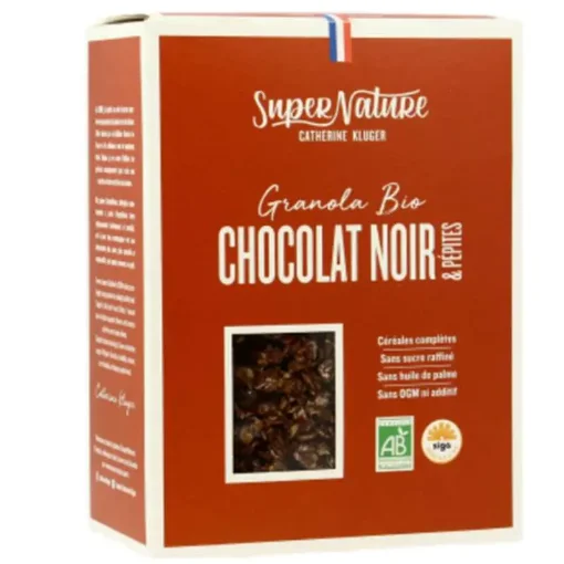 Picture of Super Nature Organic Dark Chocolate and Chocolate Chip Granola
