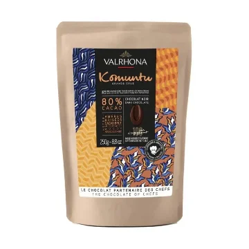 Picture of Valrhona Komuntu 80% Dark Chocolate 250g