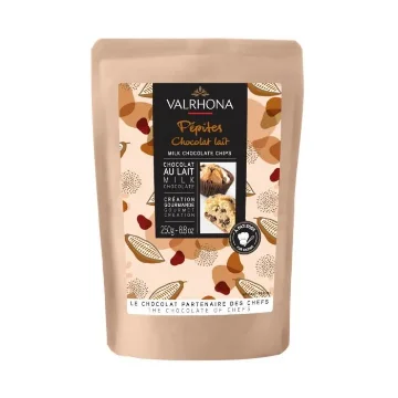 Picture of Valrhona Milk Chocolate Chips 32% Baking Bag 250g
