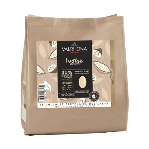 Picture of Valrhona Ivoire 35% White Chocolate 1kg