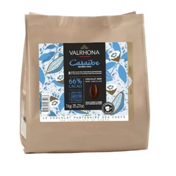 Picture of Valrhona Caraïbe 66% Dark Chocolate Baking Bag 1kg
