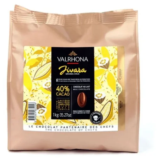 Picture of VALRHONA Jivara 40% Milk Chocolate 1kg