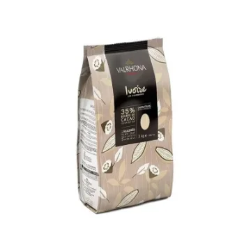 Picture of Valrhona Ivoire 35% White Chocolate Feves 3kg
