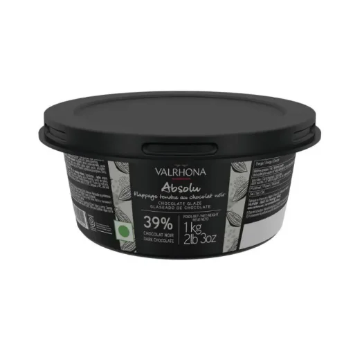 Picture of Valrhona Absolu Dark Chocolate Glaze 39% - 1kg