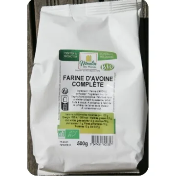 Picture of Organic Whole Oat Flour 500g