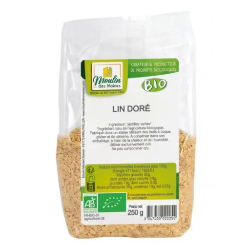 Picture of Organic Golden Flax Seeds 250 g