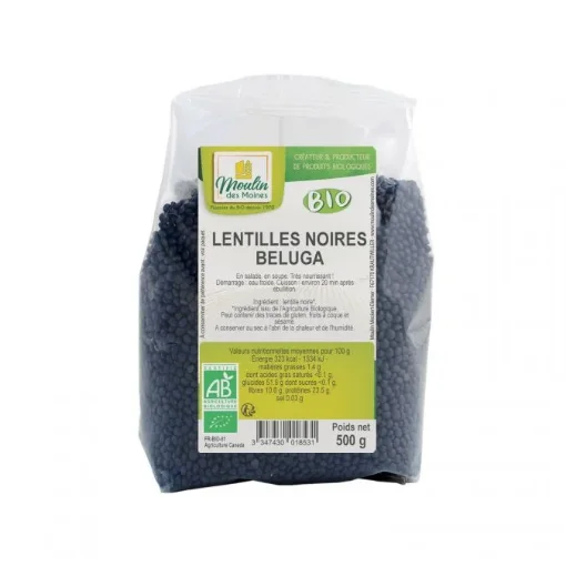 Picture of Organic Black Beluga Lentils - 500g