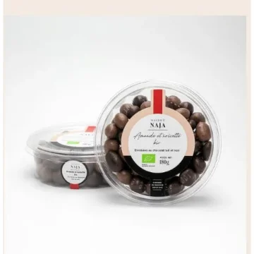 Picture of Organic Chocolate Almonds and Hazelnuts 180g