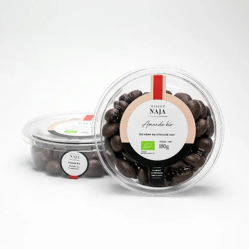 Picture of Organic Dark Chocolate Almonds 180g