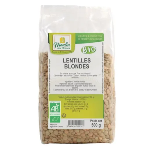 Picture of Organic Blonde Lentils 500g