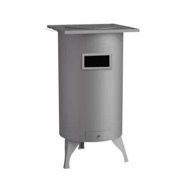 Round Wood Stove with Rear Flue Ø42x78 4cm product image