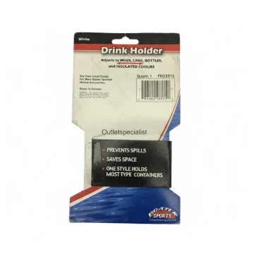 Boater Sports Mountable Adjustable Folding Drink Holders - White 52012 product image