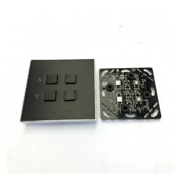 Riva PLH Skin 4-Button Plate Chrome Black Front - 470819 product image