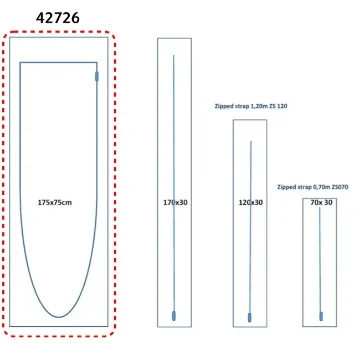 Picture of Guilbert Express - U-shaped-zip door Cat. No. 42726 – (175 x 75 cm)
