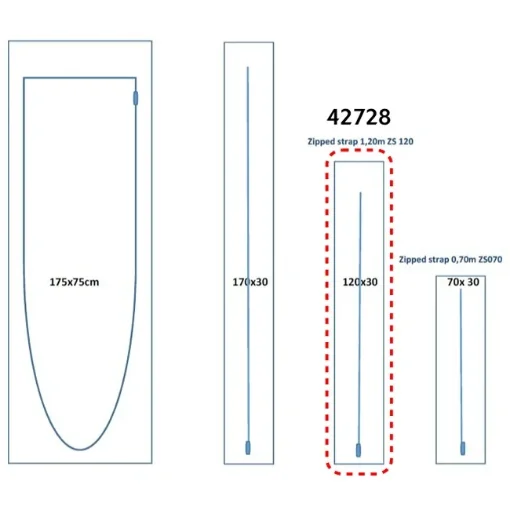 Picture of Guilbert Express - Zip door Cat. No. 42728 – (120 x 30 cm)