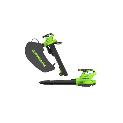 Brushless 48V Vacuum Blower Shredder Greenworks - Without Battery or Charger - GD48BVII product image