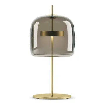 Vistosi Jube LT P Table Lamp Smoky Grey D23cm with Gold product image