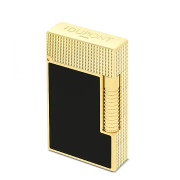 St Dupont Line 2 Luxury Lighter Black and Gold product image