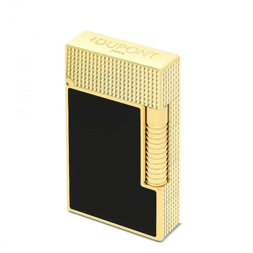 St Dupont Line 2 Luxury Lighter Black and Gold product image