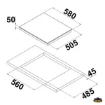 Can Marine Build-In Ceramic Hob 4-Burner Electric 230V - PT1358 product image