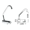 Osculati Chrome Star Series Mixer Tap Foldable Hot/Cold - 17.049.00 product image