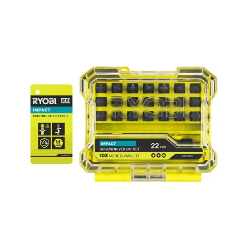 Ryobi Rx Impact Screwdriver Bit Set 22 Pieces - 21 X 25 Mm - RARXSD22 product image