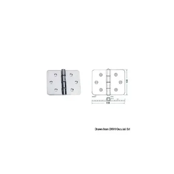 Osculati Stainless Steel Hinge 130x100mm - 4mm 38.440.13 product image