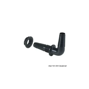Osculati 1 Inch 26-29 mm Bulkhead Connection 90 Degree - 17.237.04 product image