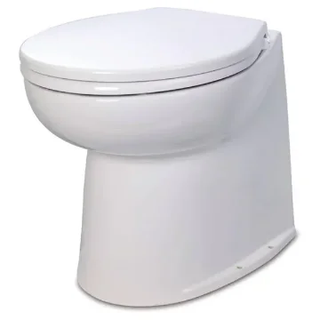 Jabsco Deluxe Flush 14 Inch Electric Toilet - Freshwater 12V - Straight Model - 58080-1012 product image