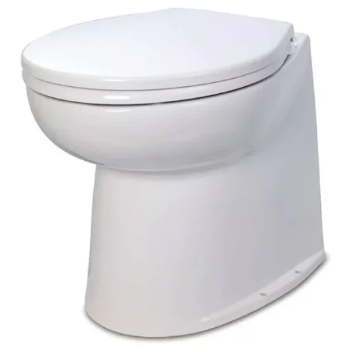 Jabsco Deluxe Flush 14 Inch Electric Toilet - Freshwater 12V - Straight Model - 58080-1012 product image