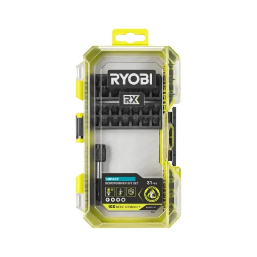 Ryobi Rx 31-Piece Impact Screwdriver Accessory Set - Ph / Pz / Hex / Tx Bits - RARXSD31 product image