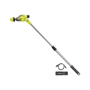 Ryobi 4V Telescopic Motorised Brush - 1.2m Pole - 180° Head - 2.0Ah Battery and Usb Charger - RTS4-120G product image