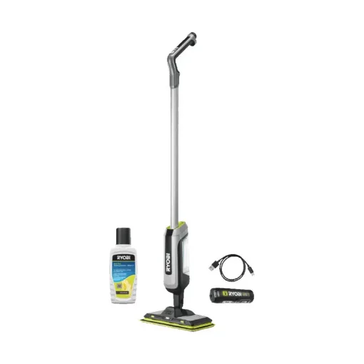 Ryobi 4V Steam Mop - 255ml - 2.0Ah Battery and Charger - RSM4-120G product image