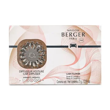 Lady Flower Chrome Car Diffuser By Maison Berger product image