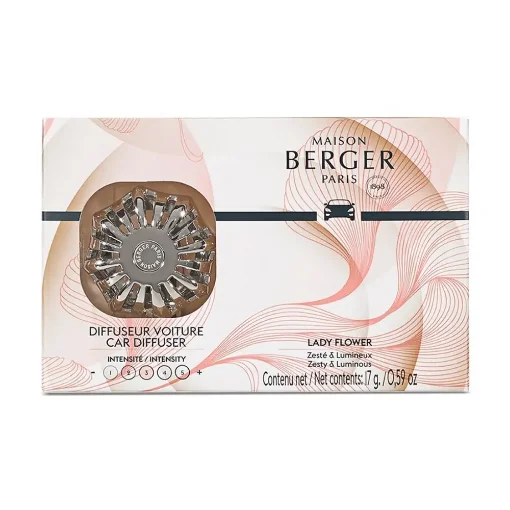 Lady Flower Chrome Car Diffuser By Maison Berger product image
