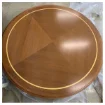 Ferretti Teak Round Table Blade High Gloss - 140 cm - 51813 product image