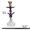 Aura Compact Purple & Glass Hookah 43 Cm product image