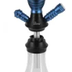 Aura Blue Glass Designer Hookah 43 Cm with Hose product image