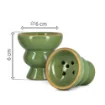 Green Double-Hose Hookah 23 Cm Compact Size product image
