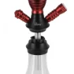 43Cm Clear Glass Hookah ? Red Finish product image