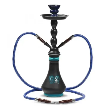 Midnight Blue Designer Hookah Glass & Metal 45 Cm product image