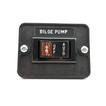 Jabsco 44960-0000 Illuminated 3-Way Switch 12V - Marine Bilge Pump Rocker Switch product image