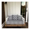 Sunbrella Yacht Stripe Black Water and Sun Proof Upholstery - 3740 - 5.2M product image