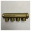 Marine Brass Fluid Distributor Collector with 1/2 Inch Threaded Ports - product image