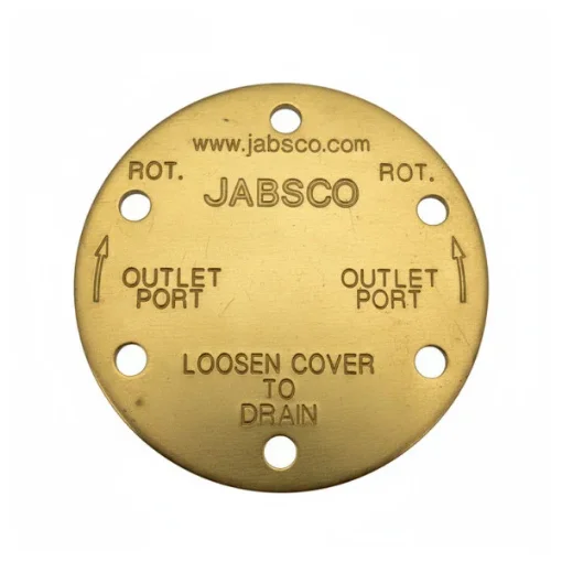 Jabsco 9566 Brass Pump Drain Cover - 0190956600 product image