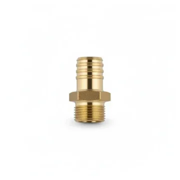 Flojet 23543-1000 Brass Hose Barb Adapter - 3/4 inch BSP x 25 mm product image