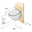 Vetus HATO Hanging Electric Toilet 24V - HATO24C product image